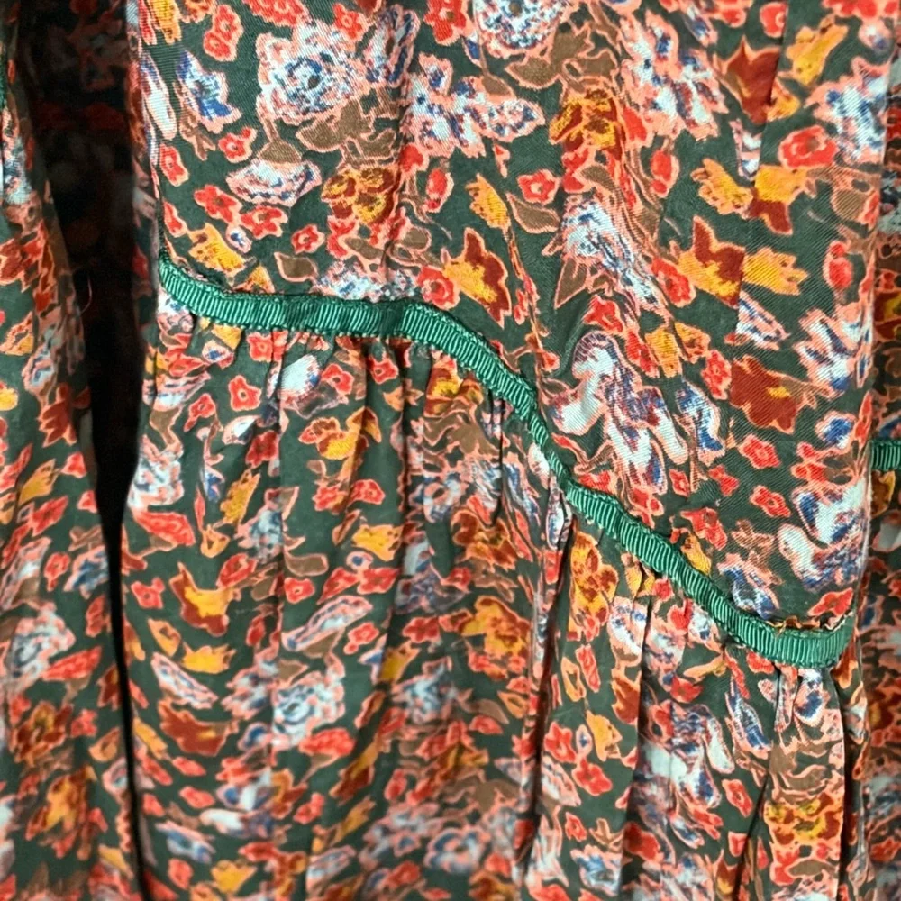 Free People floral  Maxi Dress with Button Detail and keyhole back XL - Picture 5 of 7